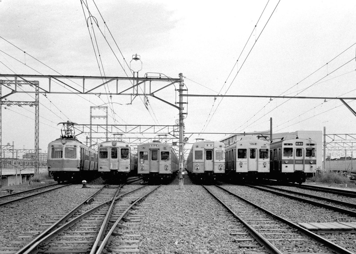 5200形~8500形 鷺沼車庫(1978年12月)